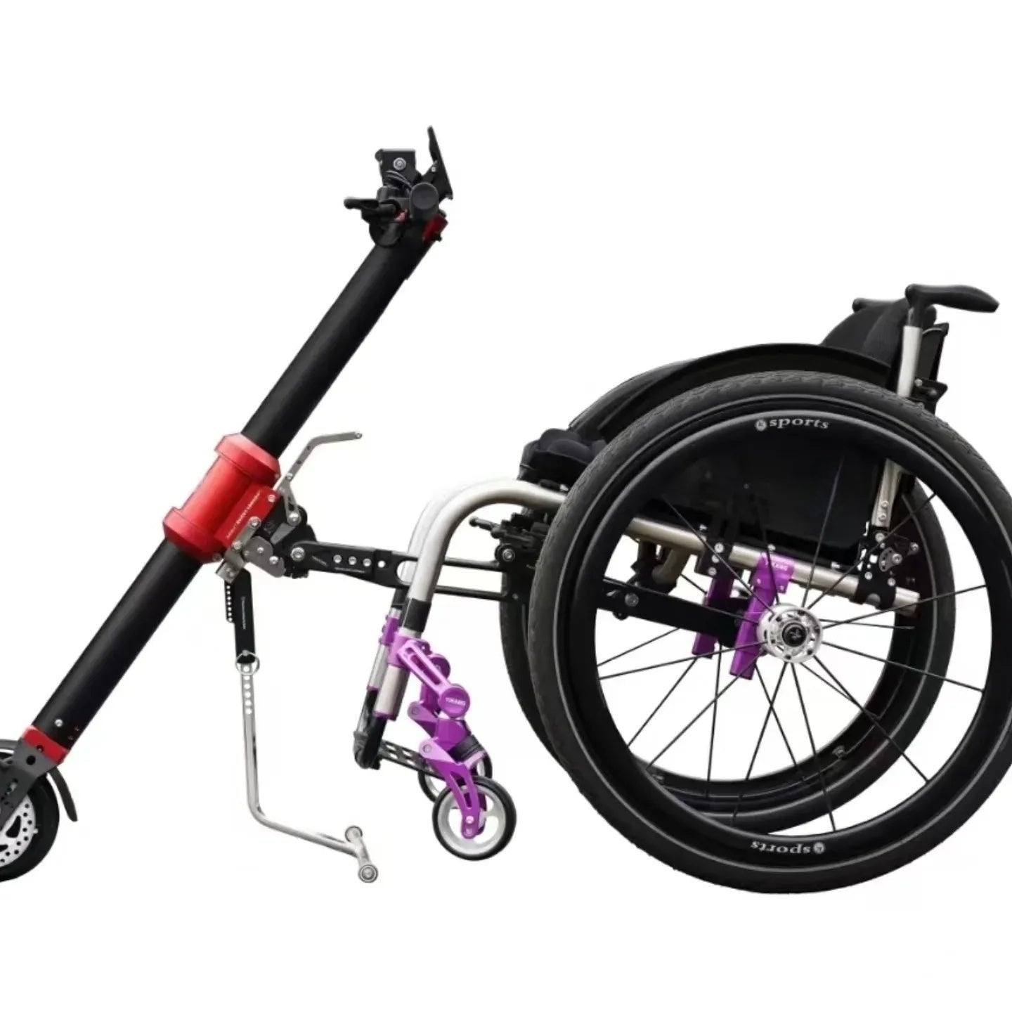 MP-XZQ1 MUNIU 36V 350W Electric Wheelchair Handcycle Conversion Kit Wheel Chair Handbike Attachment Motor Wheel Scooter Power Assist