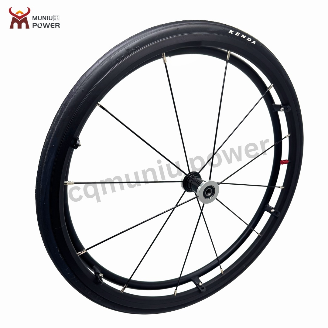 MN20-R13 Wheelchair Parts Wheel Aluminum 24'' 25'' Inch Rear Wheel Tire with Iron Apoke