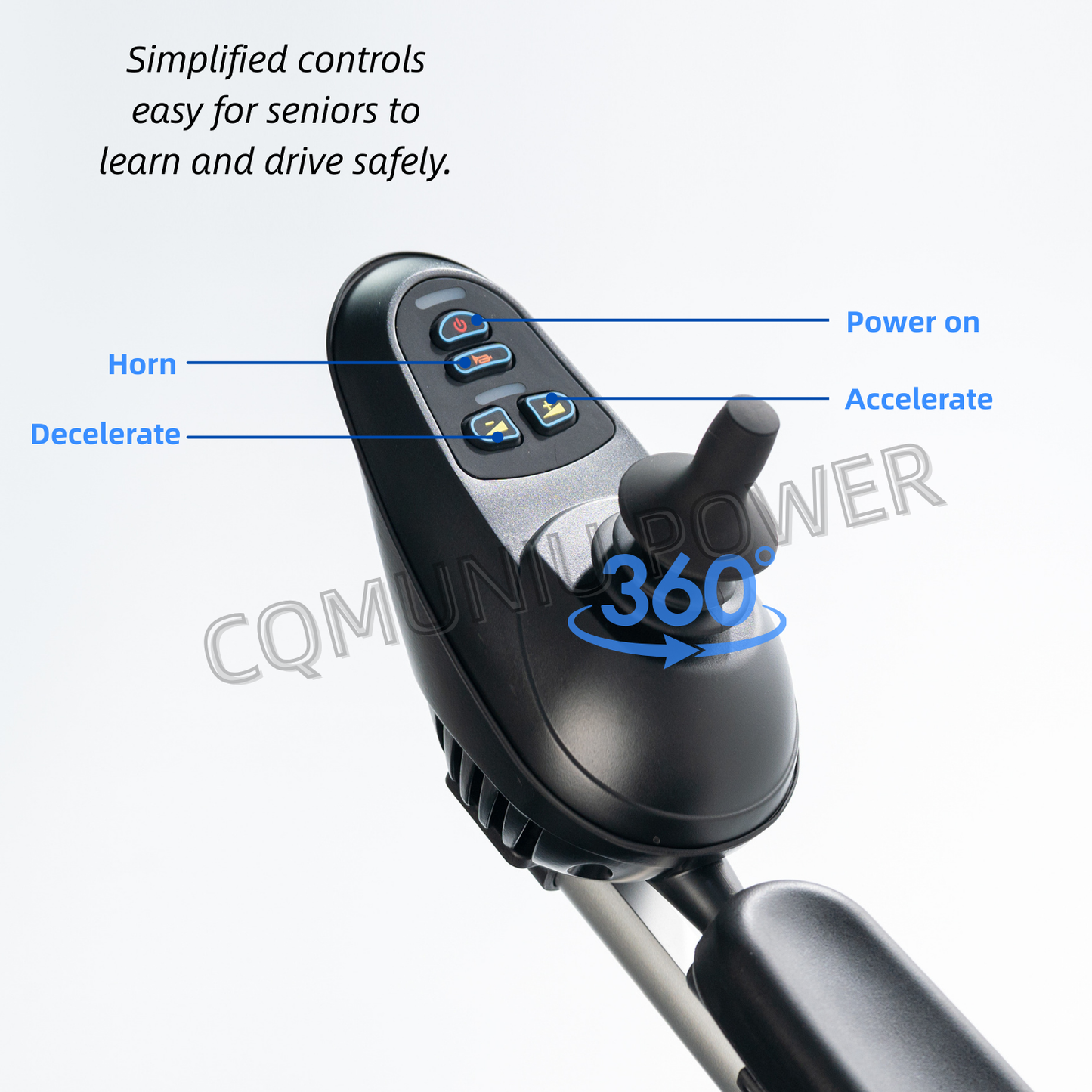 MN003 Foldable Portable Lightweight Electric Wheelchair with Joystck