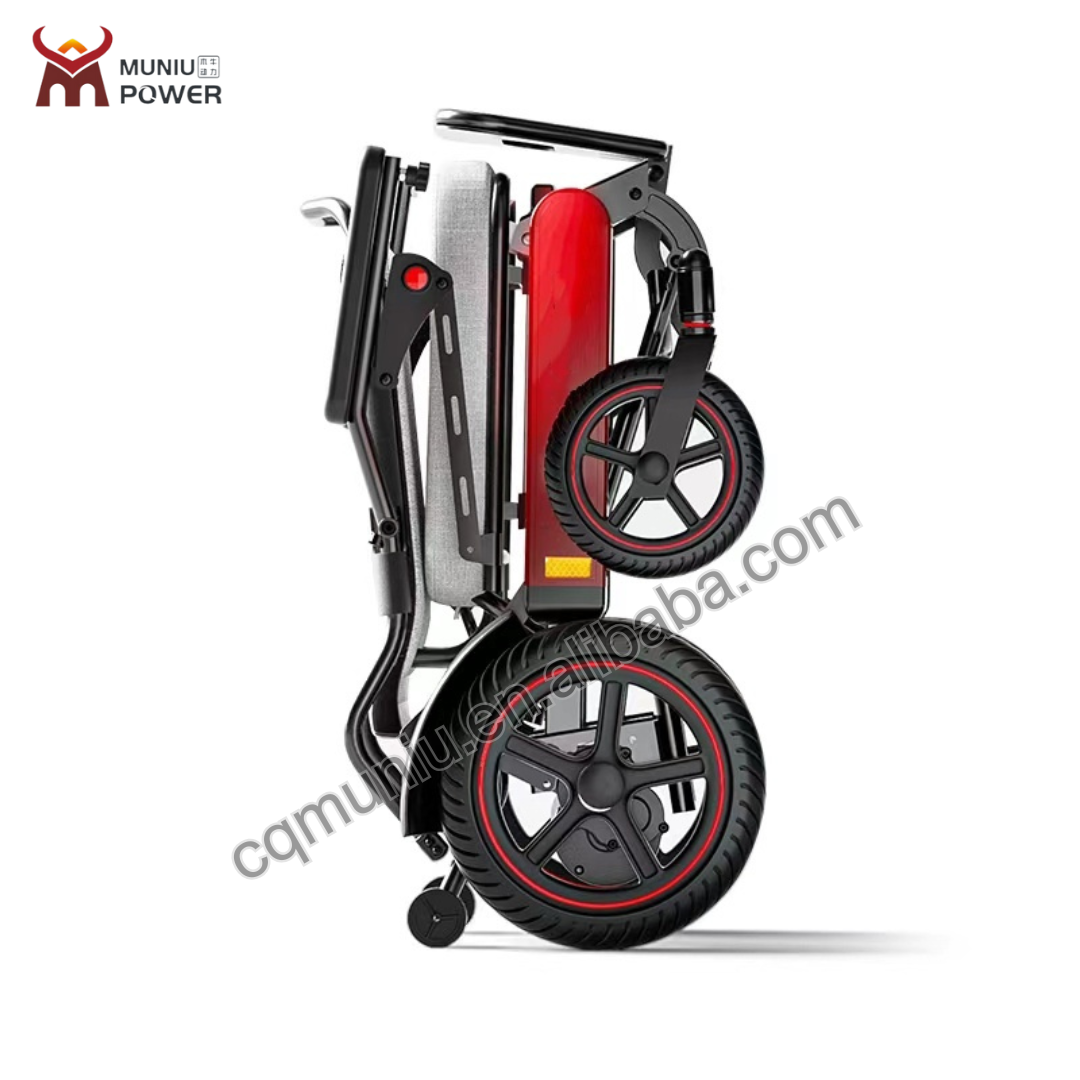 EY05 Aluminum 500W Motor Handicapped Foldable Electric Wheelchair