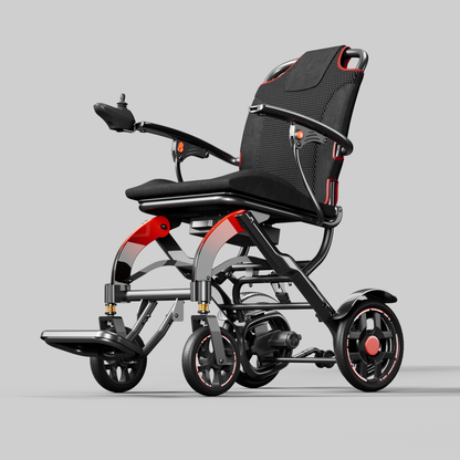 MN04 Lightweight Semi Carbon Fiber Aluminum Alloy Electric Wheelchair