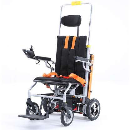 PL001 Rehabilitation Therapy Supplies Handicapped High Quality Hydraulic Track Electric Wheelchair Climber Stair Climbing Wheelchair