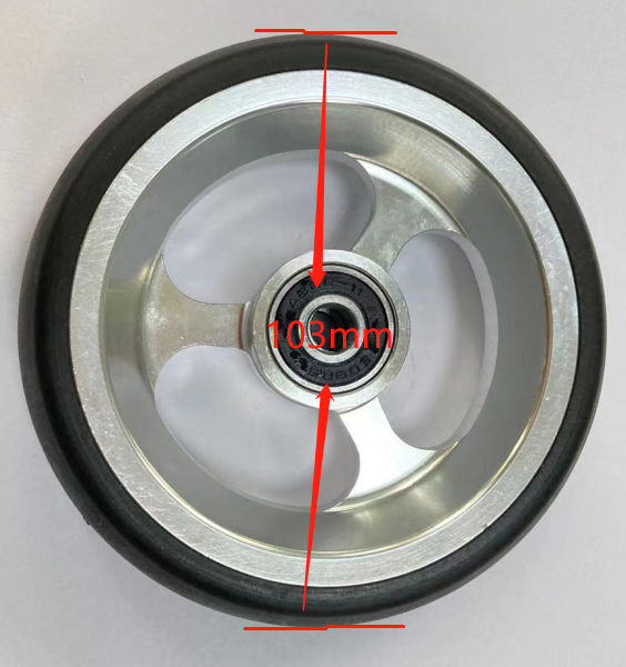 MN16-A4 Wheelchair Parts 4'' Front Wheel