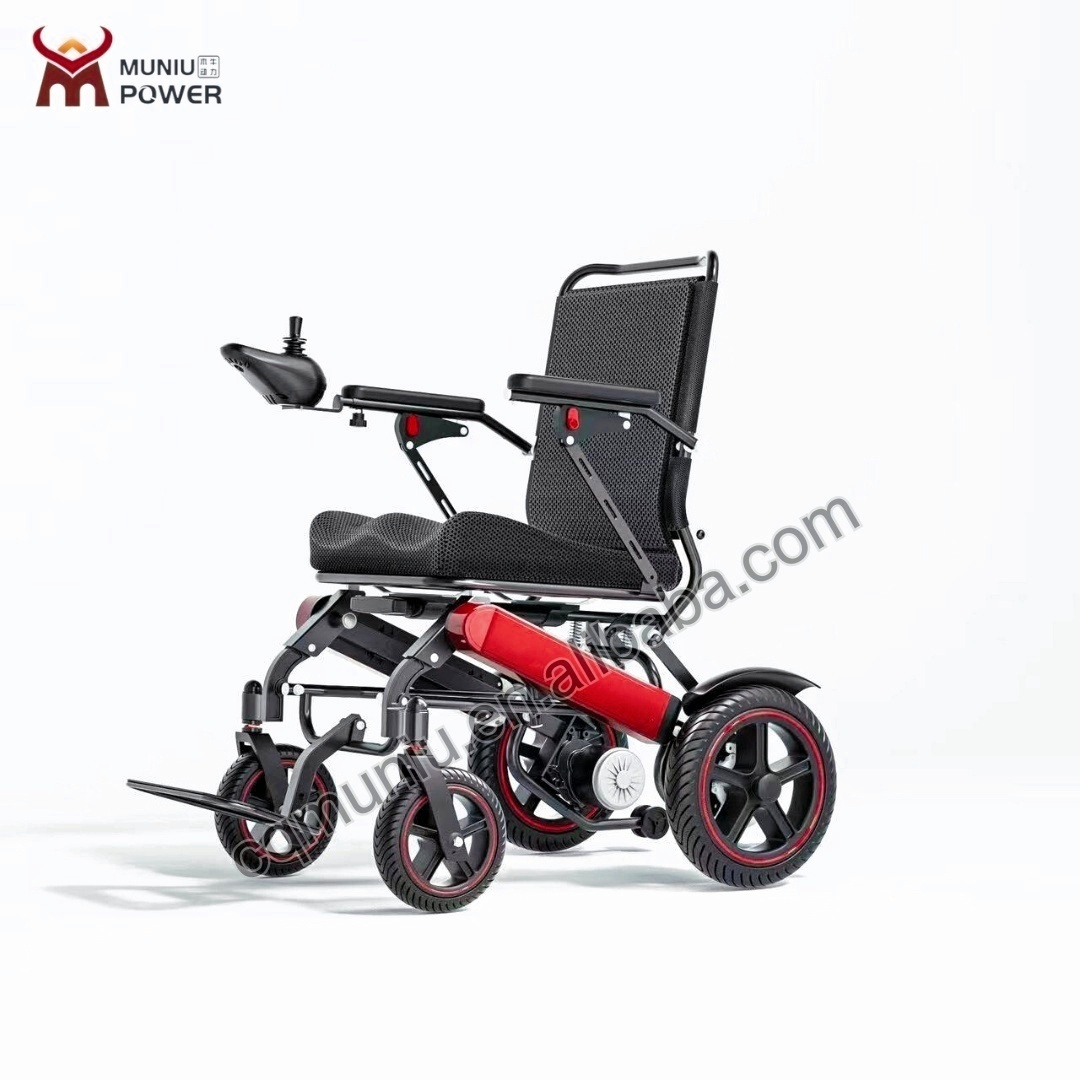 EY05 Aluminum 500W Motor Handicapped Foldable Electric Wheelchair