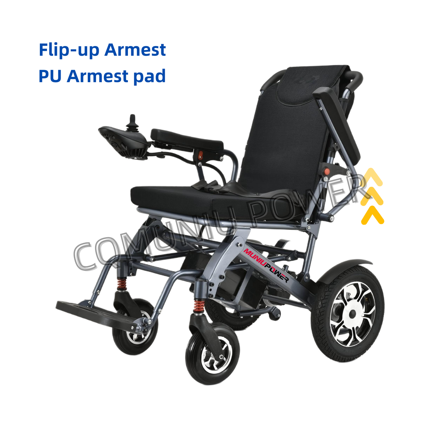 MN003 Foldable Portable Lightweight Electric Wheelchair with Joystck