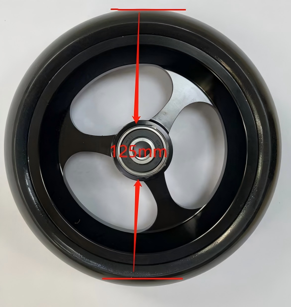 MN16-A5 Wheelchair Parts 5'' Front Wheel