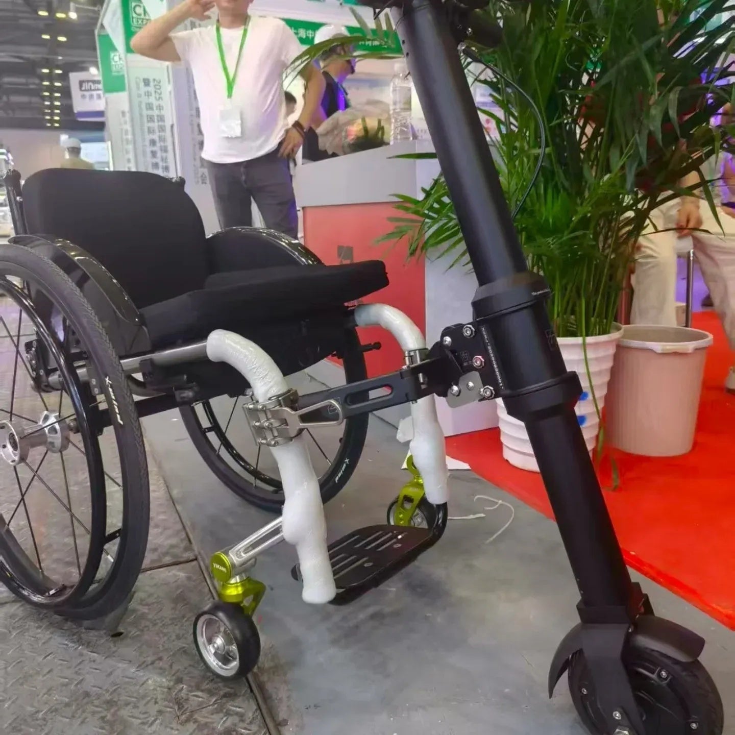MP-XZQ1 MUNIU 36V 350W Electric Wheelchair Handcycle Conversion Kit Wheel Chair Handbike Attachment Motor Wheel Scooter Power Assist