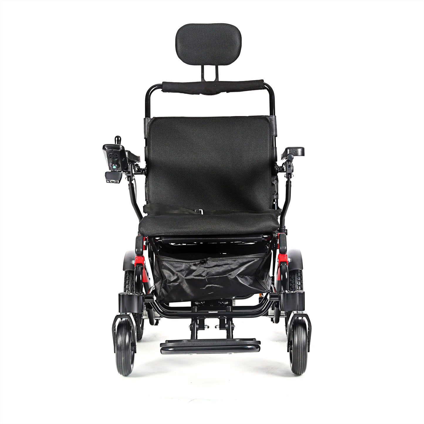 MN6021B 250W Handicapped Reclining Folding Electric Wheelchair With Headrest Dual Battery