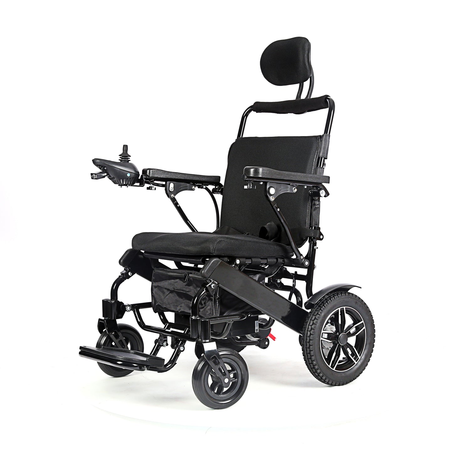 MN6021B-A 250W Handicapped Reclining Folding Electric Wheelchair With Headrest Dual Battery