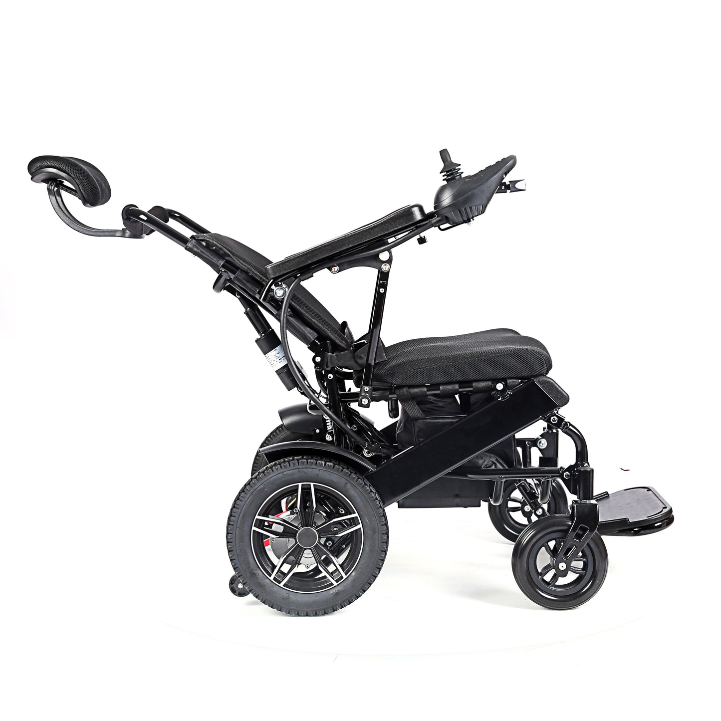 MN6021B-A 250W Handicapped Reclining Folding Electric Wheelchair With Headrest Dual Battery