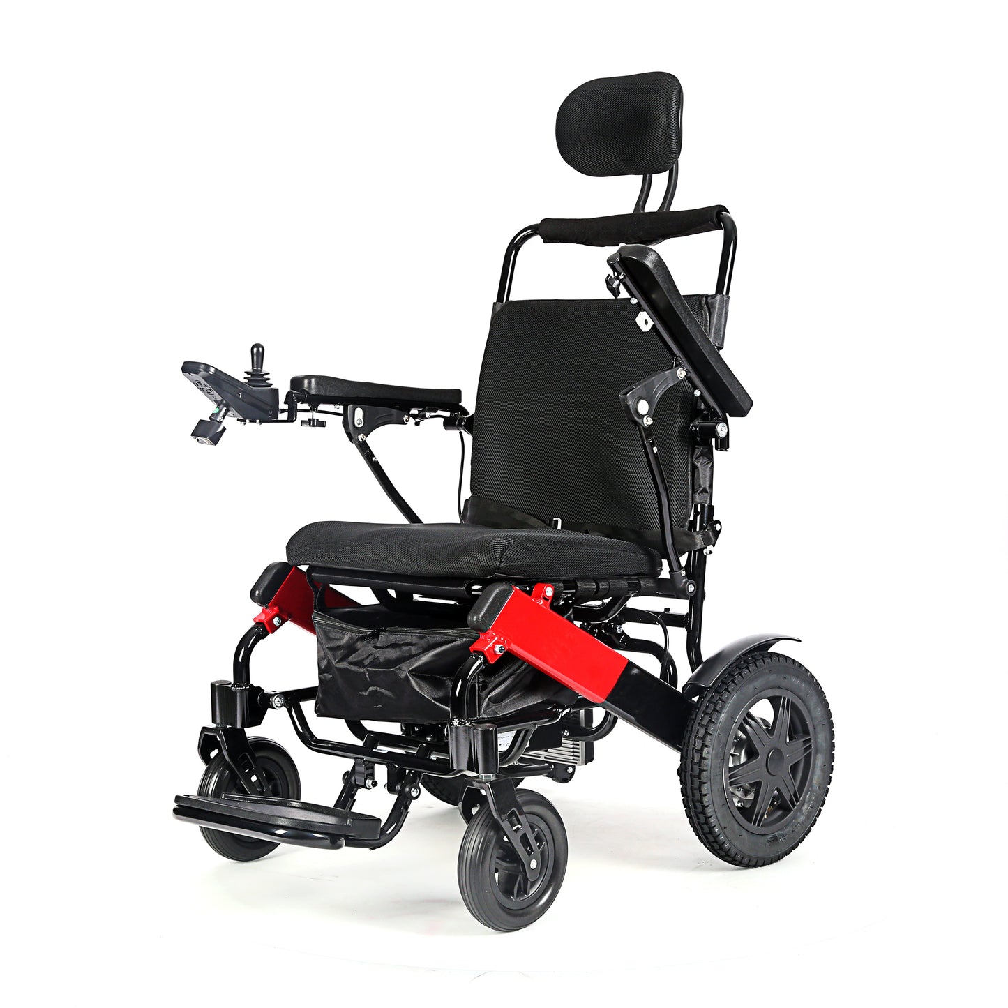 MN6021B 250W Handicapped Reclining Folding Electric Wheelchair With Headrest Dual Battery
