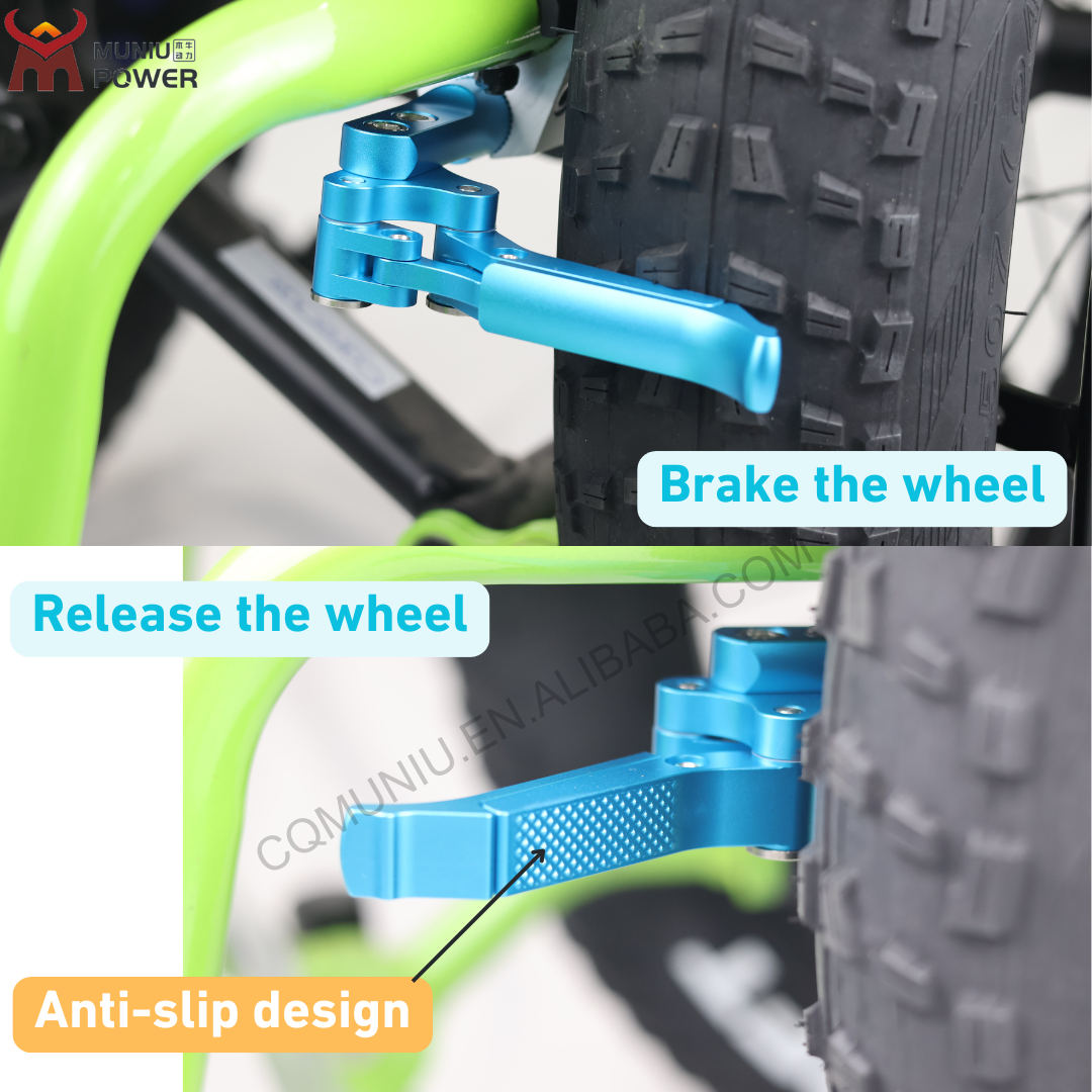 MN19-010 Wheelchair Parts 100% Aluminum Wheelchair Hand Brake