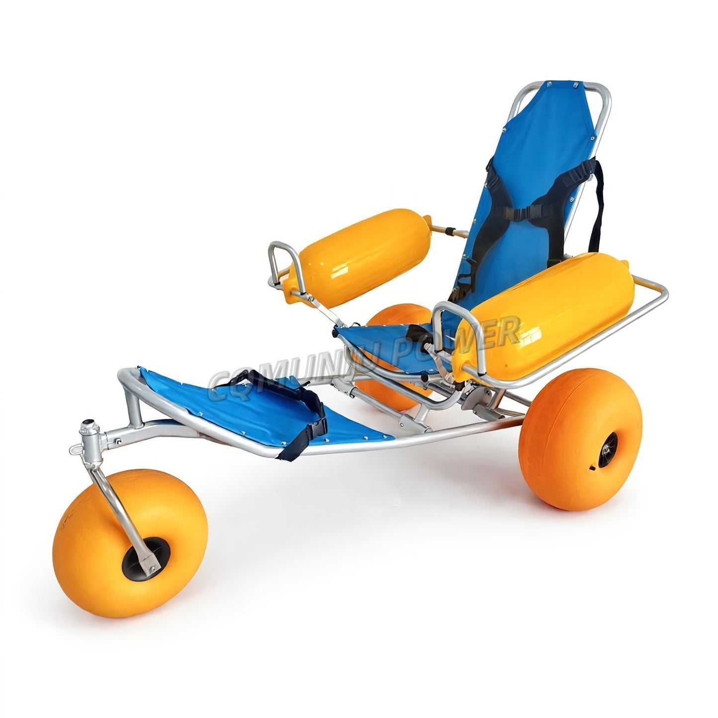 MN-BW01 Motorized Folding Floating Beach Accessible Wheelchairs All Terrain Sand Wheel Chair