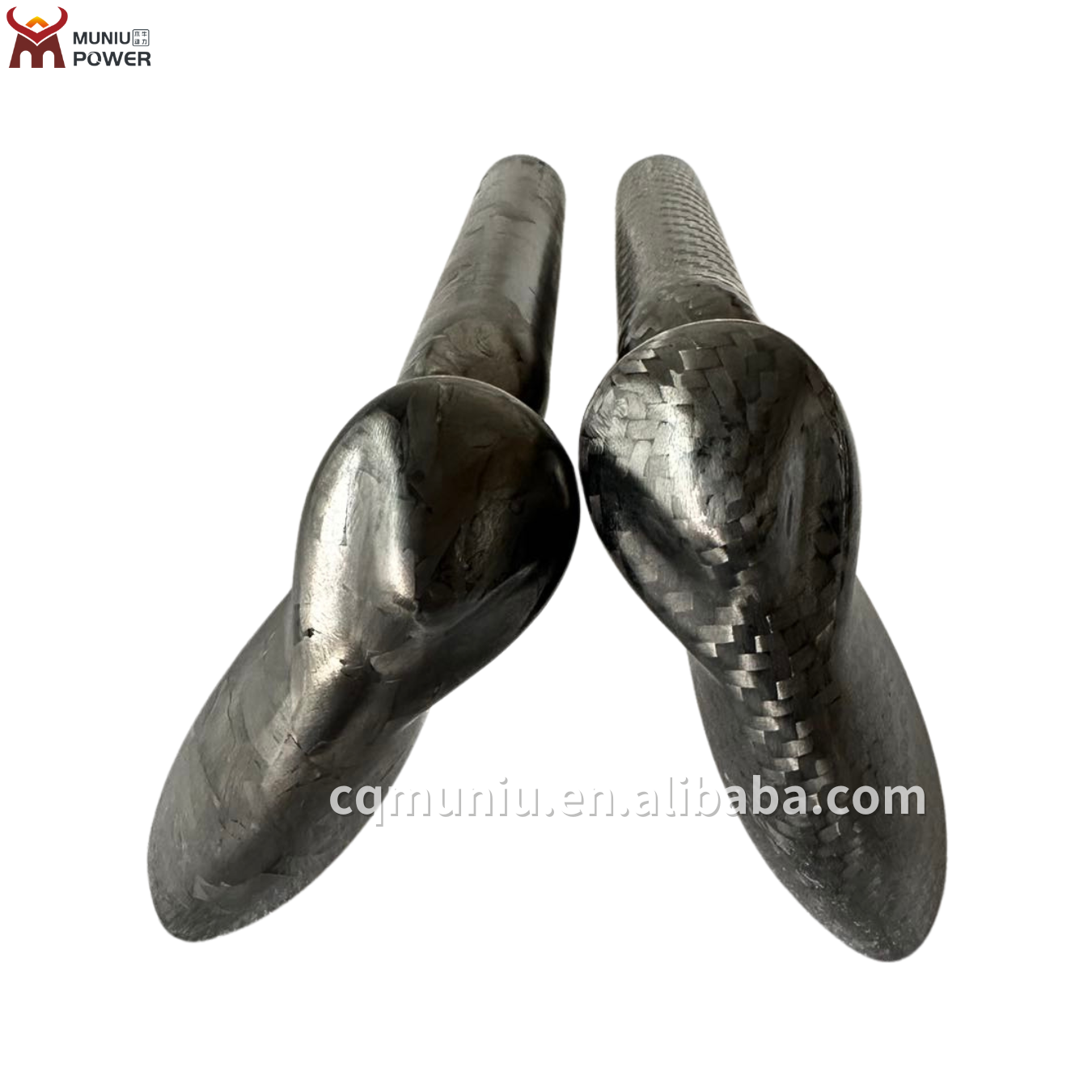 MUNIU Wheelchair Parts Carbon Fiber Push Handle Grip Adjustable Height Carbon Fibre Push Handles