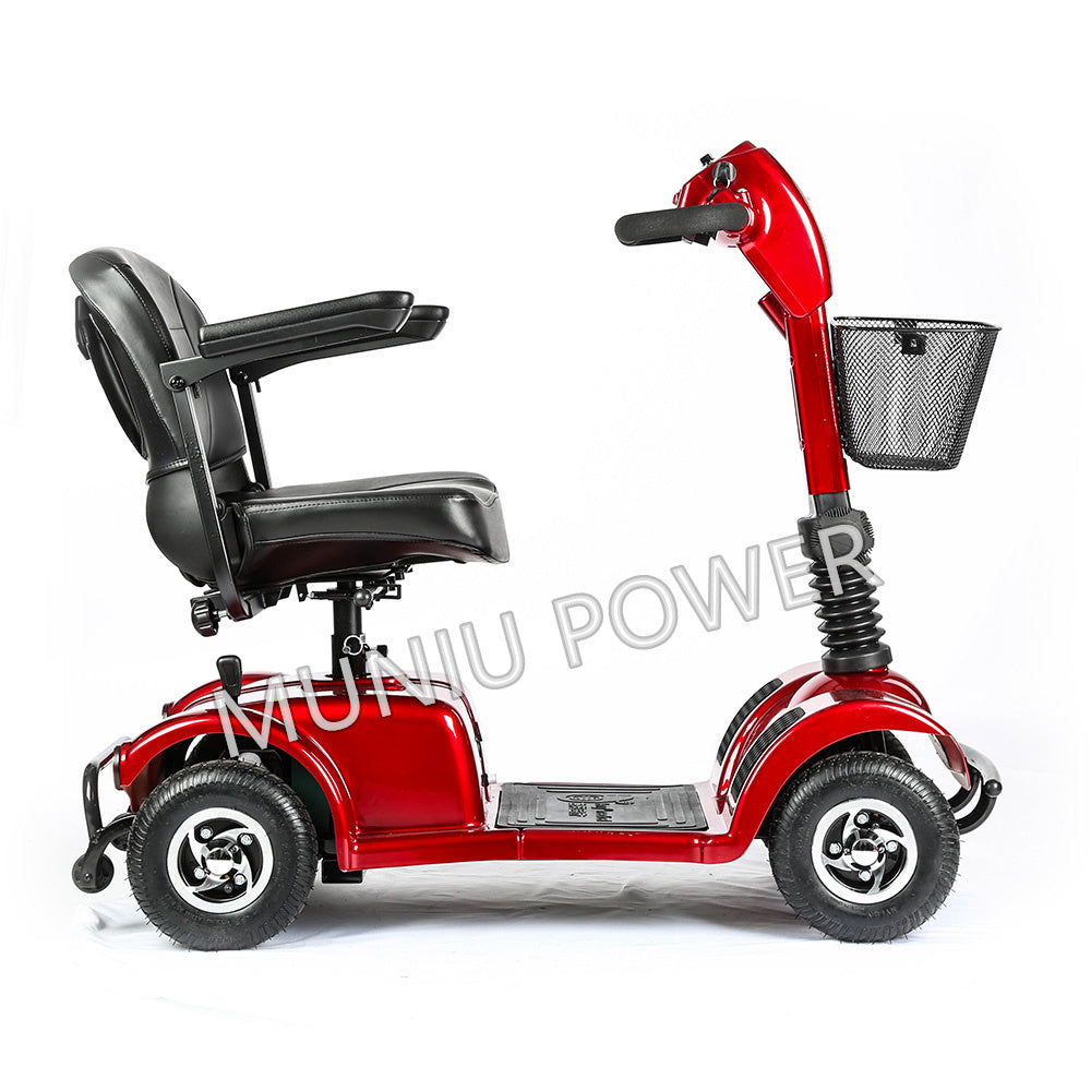 MNS802 MUNIU 250W Handicapped Scooter Outdoor Use 4 Wheel Disabled Electric Mobility Scooter