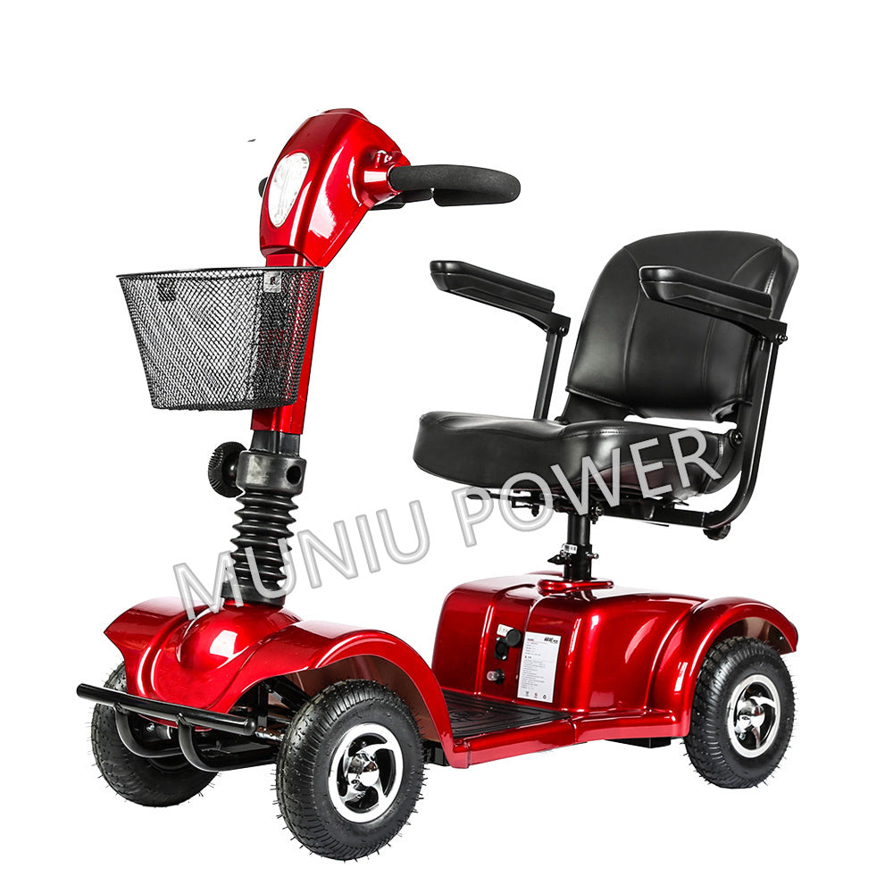 MNS802 MUNIU 250W Handicapped Scooter Outdoor Use 4 Wheel Disabled Electric Mobility Scooter