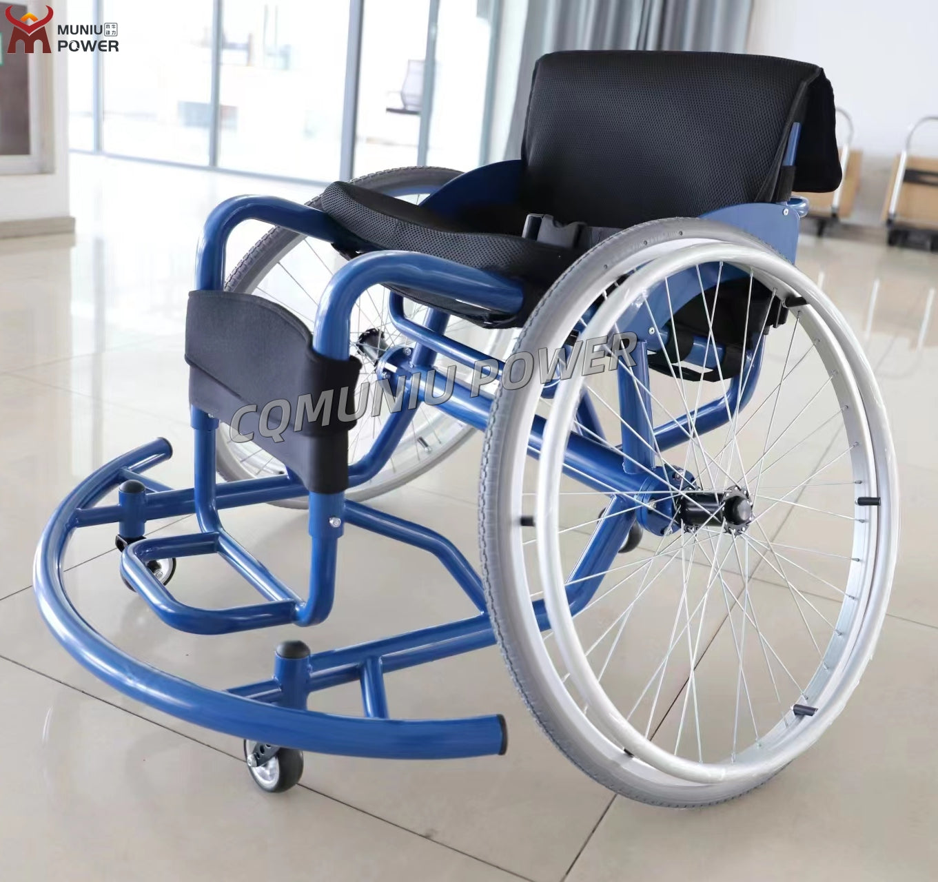 HY6603-3 Seat Width 46cm Aluminum Sports Basketball Wheelchair