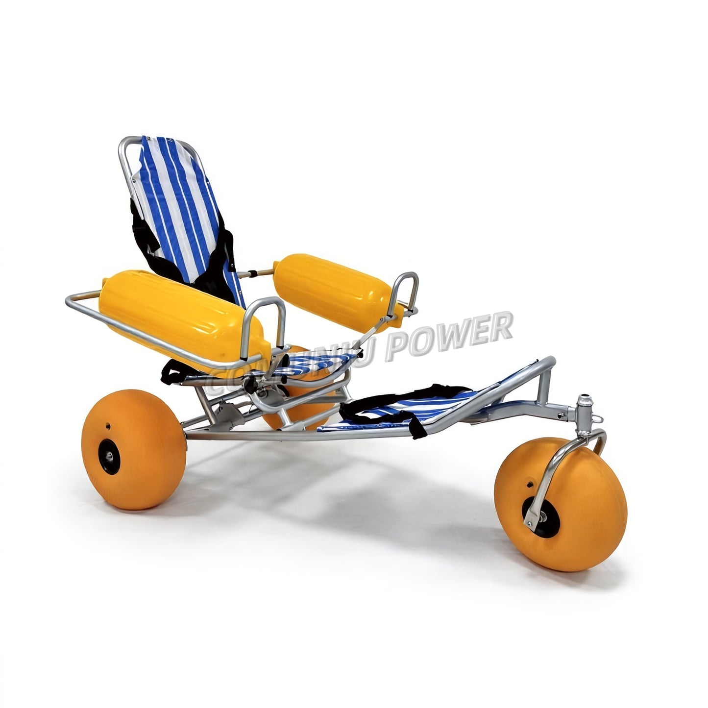 MN-BW01 Motorized Folding Floating Beach Accessible Wheelchairs All Terrain Sand Wheel Chair