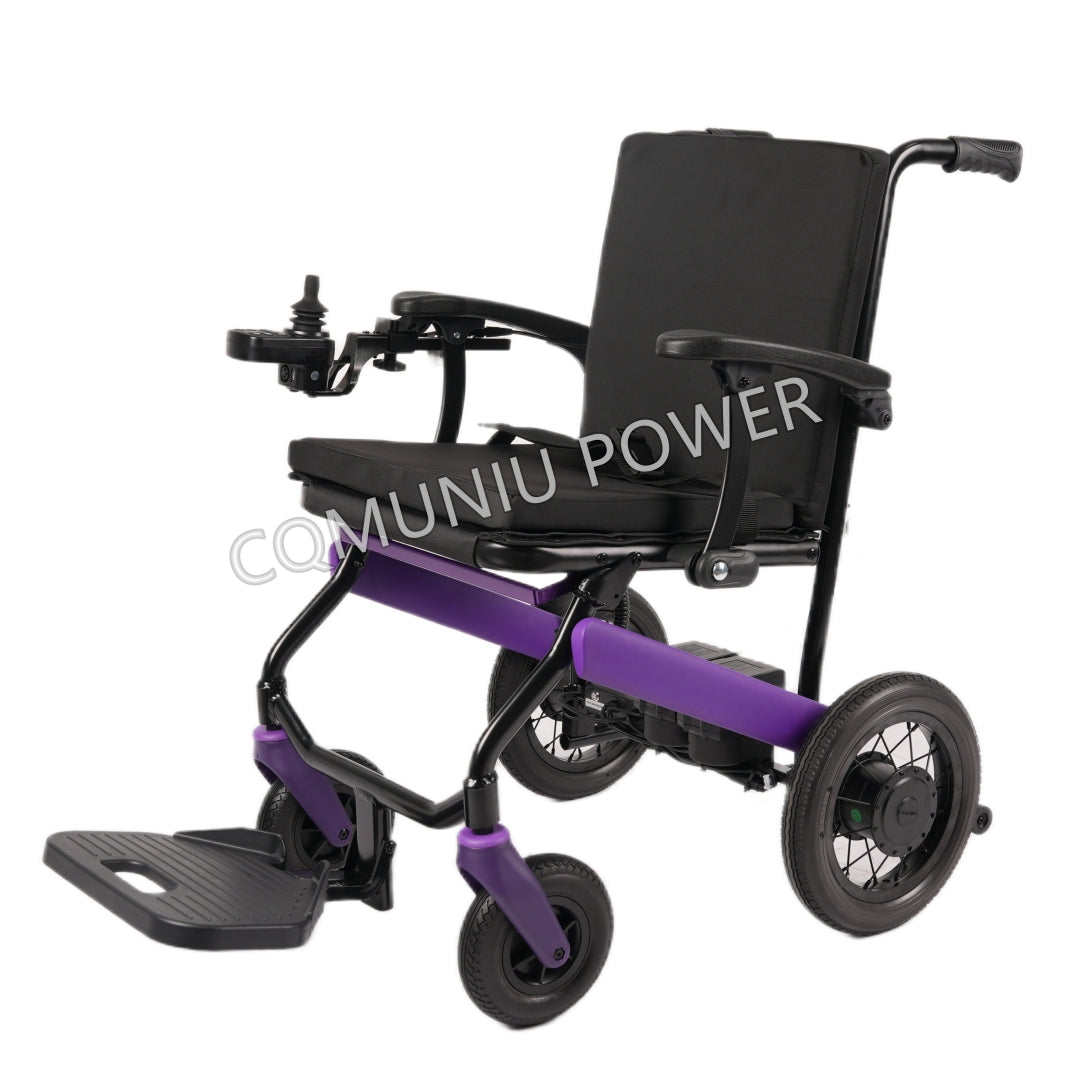 MN-LD3-B Lightweight Carbon Fiber Electric Wheelchair for Adults Compact Folding
