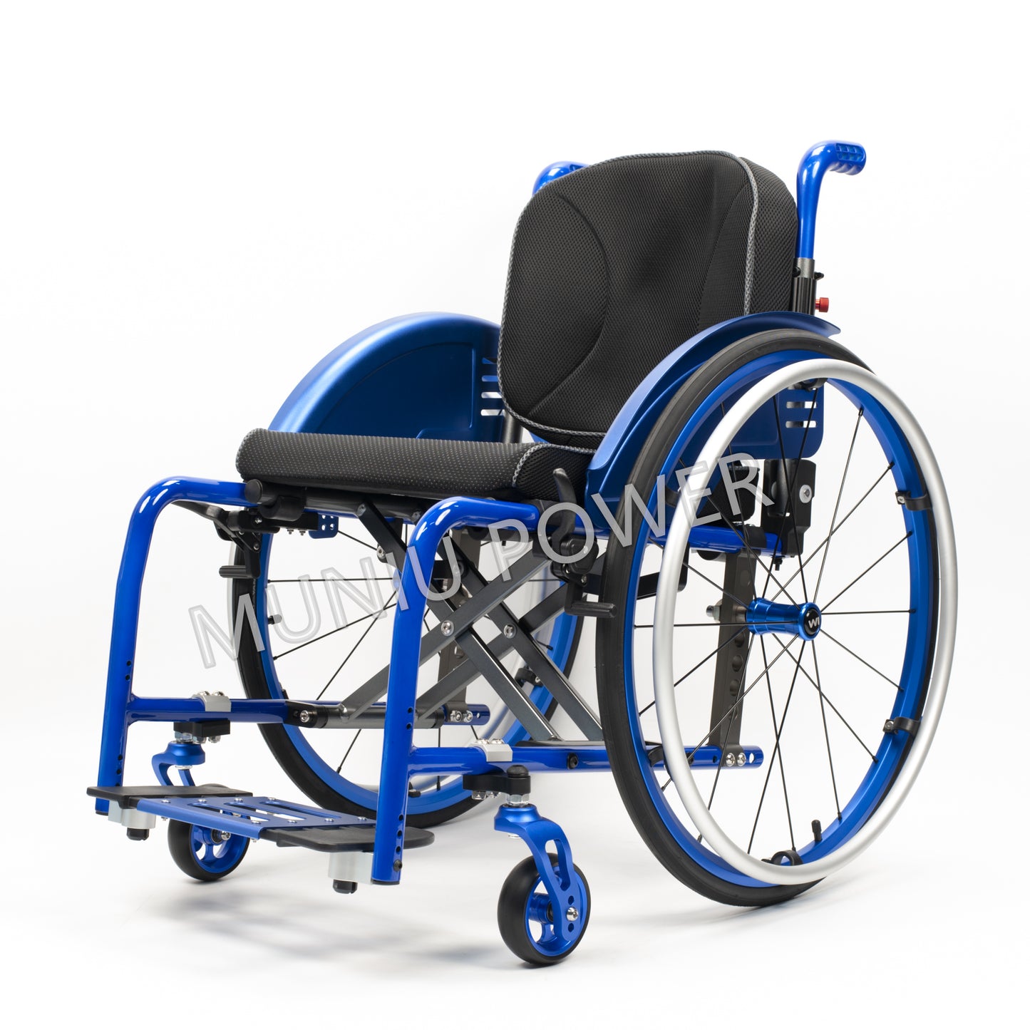 MN5806 Lightweight Semi Carbon Fiber Active Wheelchair Manual Leisure Foldable Sport Wheelchair Seat Width 36-38-40-42 cm