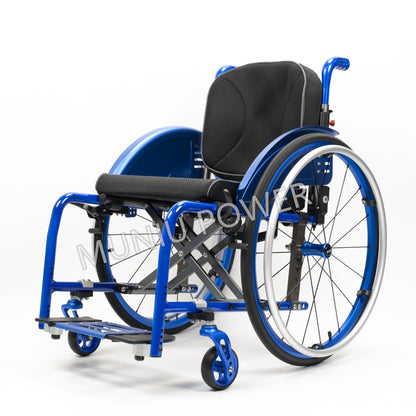 MN5806 Lightweight Semi Carbon Fiber Active Wheelchair Manual Leisure Foldable Sport Wheelchair Seat Width 36-38-40-42 cm