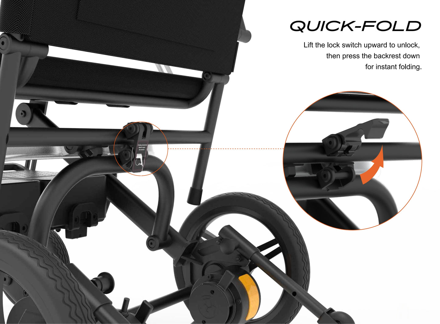MN04 13KG Lightweight Portable Airline Approval Folding Magnesium Aluminum Electric Wheelchair for Disabled
