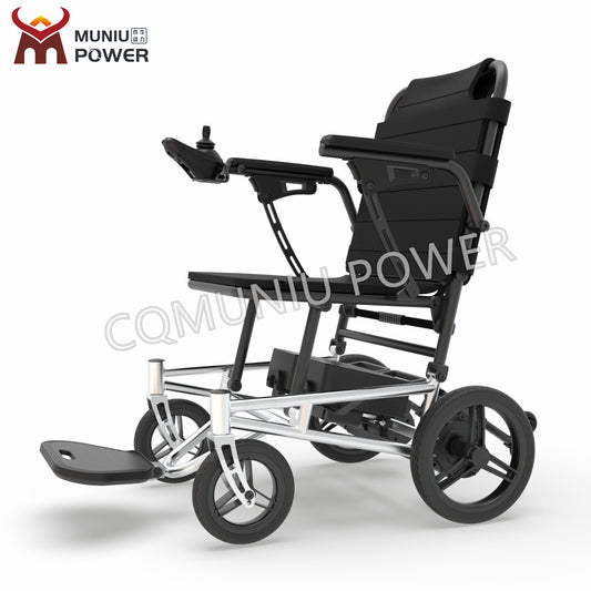 MN12 13KG Portable Ultra Light Foldable Lightweight Electric Mobility Wheelchair Outdoor Home for Air Travel