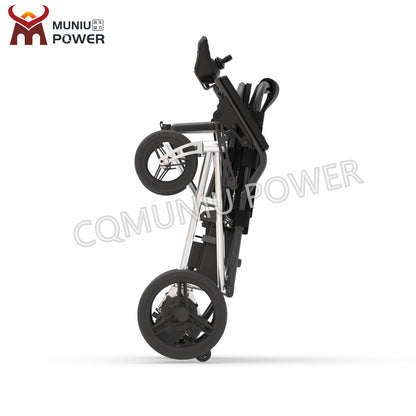 MN12 13KG Portable Ultra Light Foldable Lightweight Electric Mobility Wheelchair Outdoor Home for Air Travel