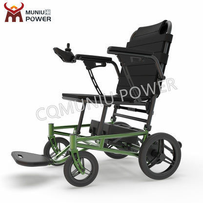 MN12 13KG Portable Ultra Light Foldable Lightweight Electric Mobility Wheelchair Outdoor Home for Air Travel