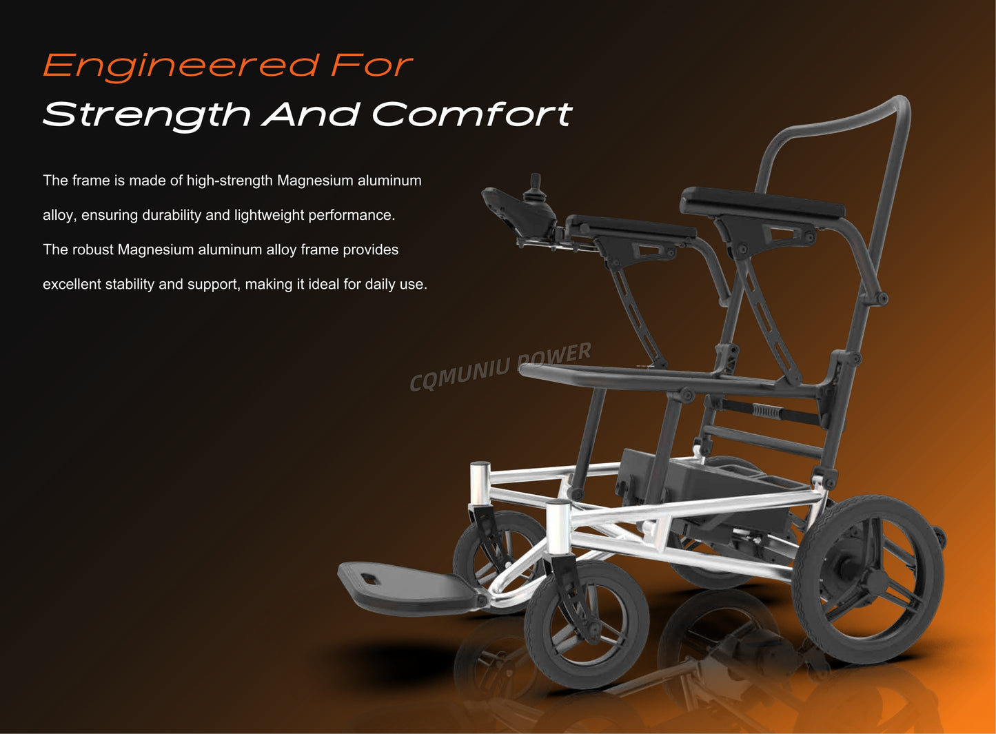 MN12 13KG Portable Ultra Light Foldable Lightweight Electric Mobility Wheelchair Outdoor Home for Air Travel