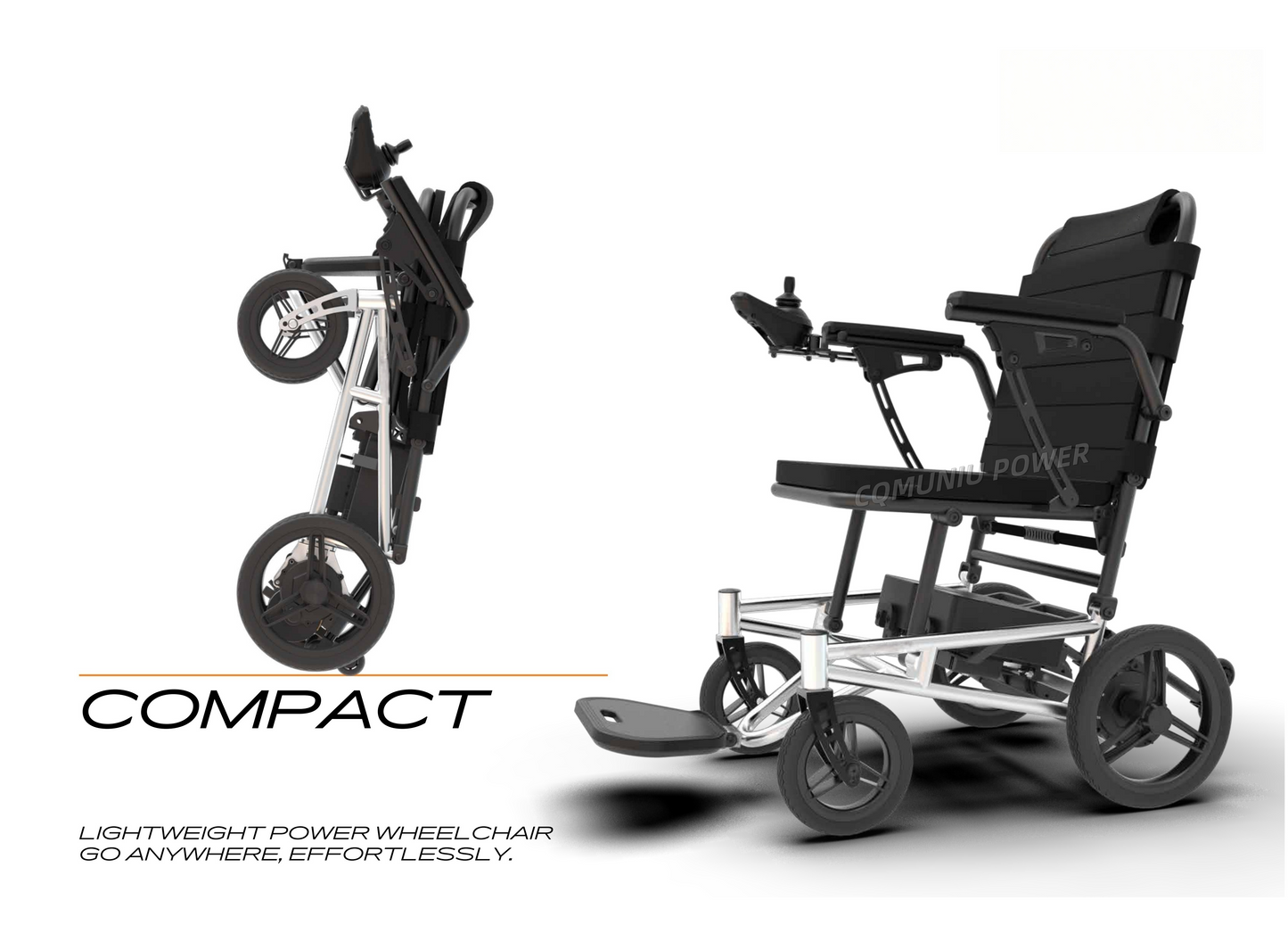 MN12 13KG Portable Ultra Light Foldable Lightweight Electric Mobility Wheelchair Outdoor Home for Air Travel