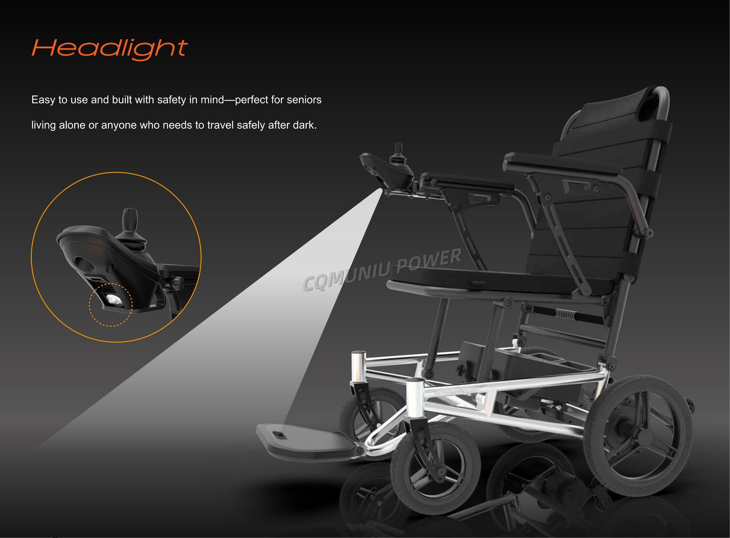 MN12 13KG Portable Ultra Light Foldable Lightweight Electric Mobility Wheelchair Outdoor Home for Air Travel