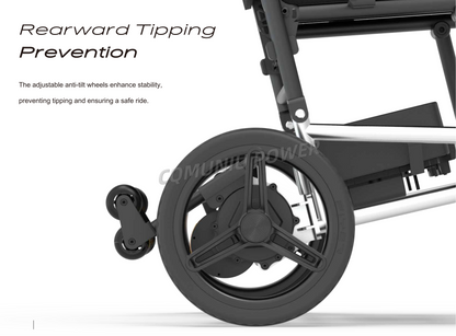 MN12 13KG Portable Ultra Light Foldable Lightweight Electric Mobility Wheelchair Outdoor Home for Air Travel