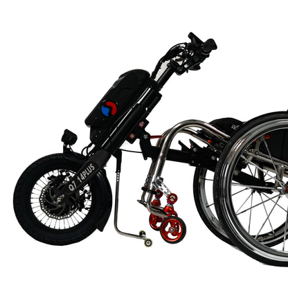 MP-Q7PLUS 36V 450W Off Road Electric Wheelchair Conversion Kit Tractor Trailer Hand Bike for Wheelchair Handcycle Attachment