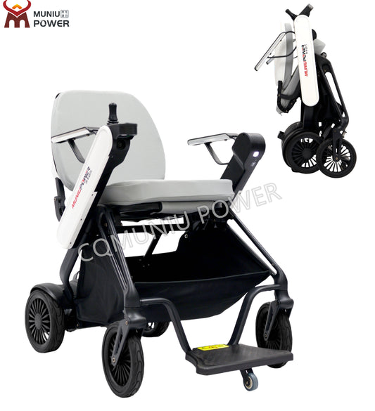 MN-H7 Lightweight Foldable Auto Folding Smart Wheelchair Mobility Scooter