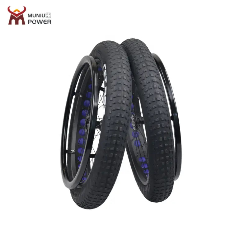 MN-BWR01 Wheelchair Parts 24 Inch Wheelchair Rear Wheel Beach Fat Tire for Wheelchair