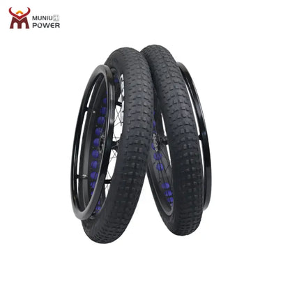MN-BWR01 Wheelchair Parts 24 Inch Wheelchair Rear Wheel Beach Fat Tire for Wheelchair