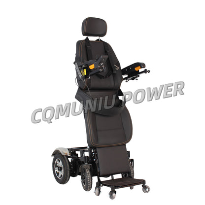 MN-SW3 Sitting and Standing Frame Electric Wheelchair Smart Powered Stand Up Wheel Chair for Disabled
