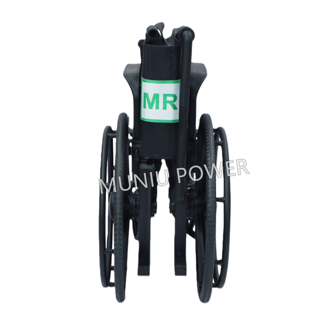 MN-L08 MUNIU MRI Compatible Non-magnetic MRI Wheelchair Foldable All Plastic Waterproof Manual Wheel Chair Hospital Medical Use