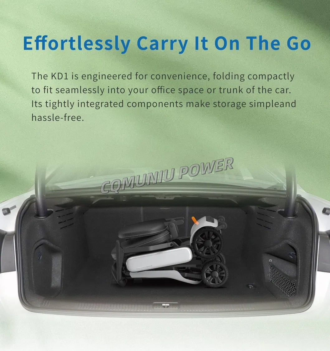 MND1 Travel Light Weight Folding 4 Wheel Electric Mobility Scooter for Elderly