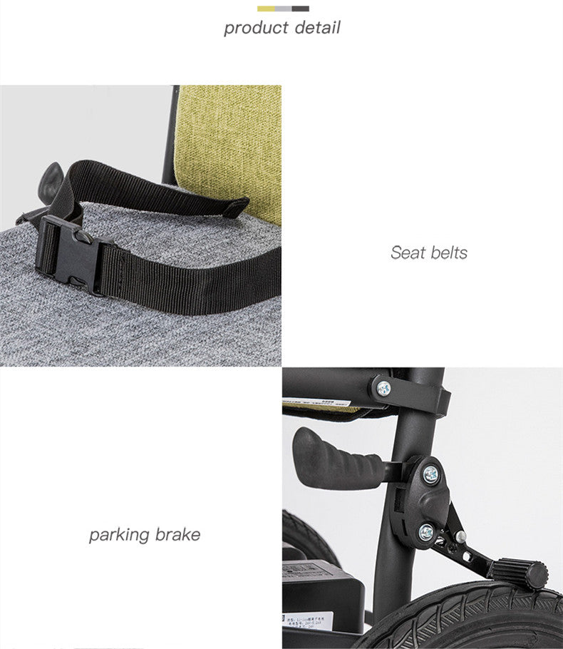 MND2-B Portable Folding Wheel Chair Lightweight Small Electric Wheelchair for the Disabled