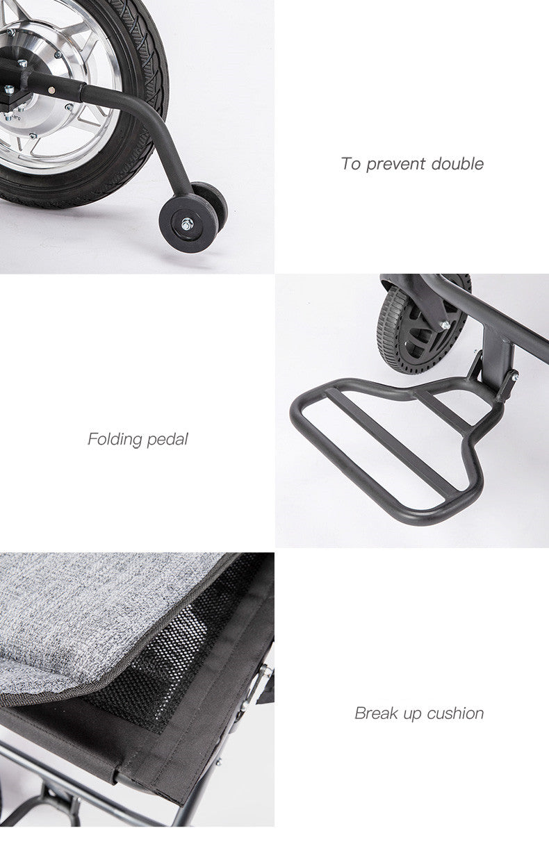 MND2-B Portable Folding Wheel Chair Lightweight Small Electric Wheelchair for the Disabled