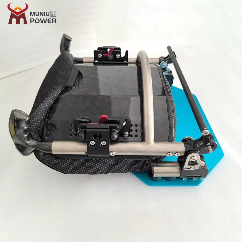 BR-D01 MUNIU Aluminum Alloy Sport Wheelchair Backrest Folding Device Unit