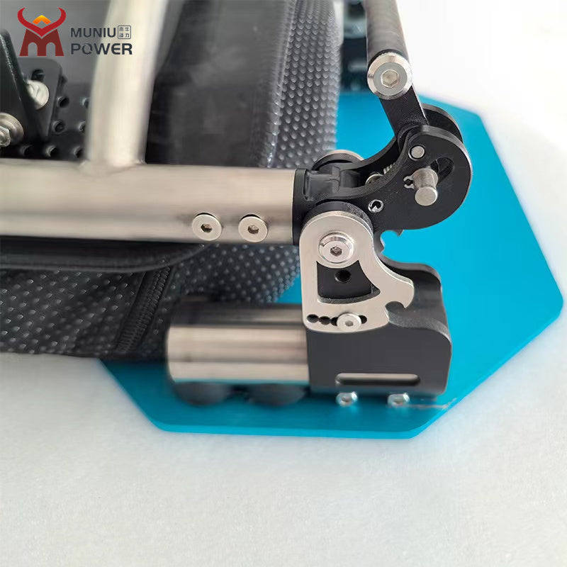 BR-D01 MUNIU Aluminum Alloy Sport Wheelchair Backrest Folding Device Unit