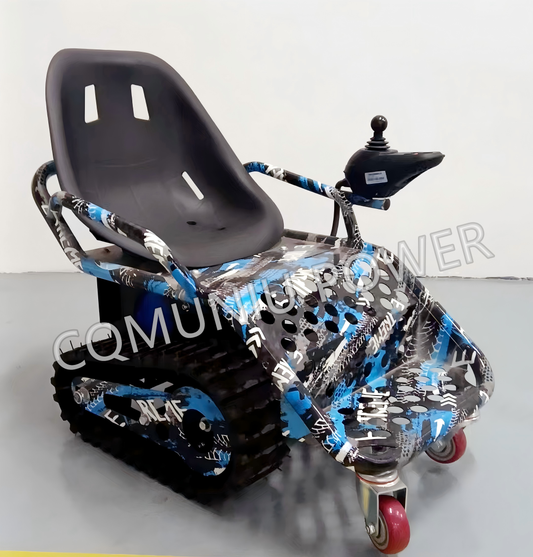 MN-GK01 Mini Electric Tracked Tank Drivable Vehicle Amusement Rides Park Go-Kart All Terrain Go Kart for Kids