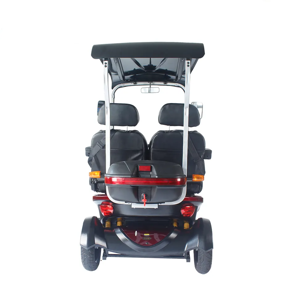 MN-L48 1500W 4 Wheel Heavy Duty 2 Seater Electric Mobility Scooters 2 Person All Terrain Scooter with Roof for Adults