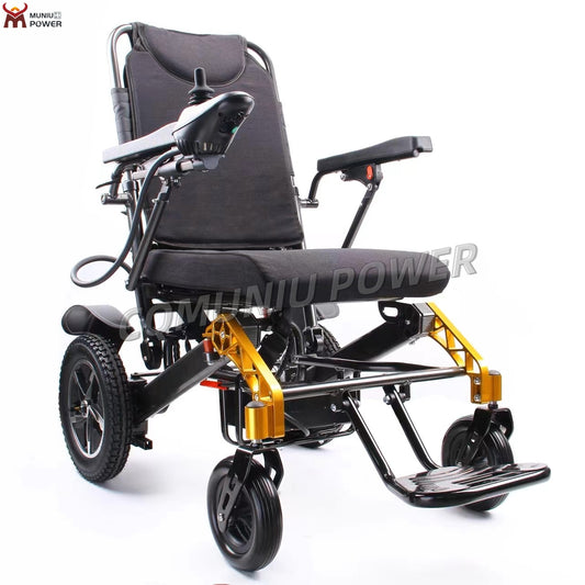 MN07S All Terrain High Premium 250W Folding Aluminum Electric Wheelchair
