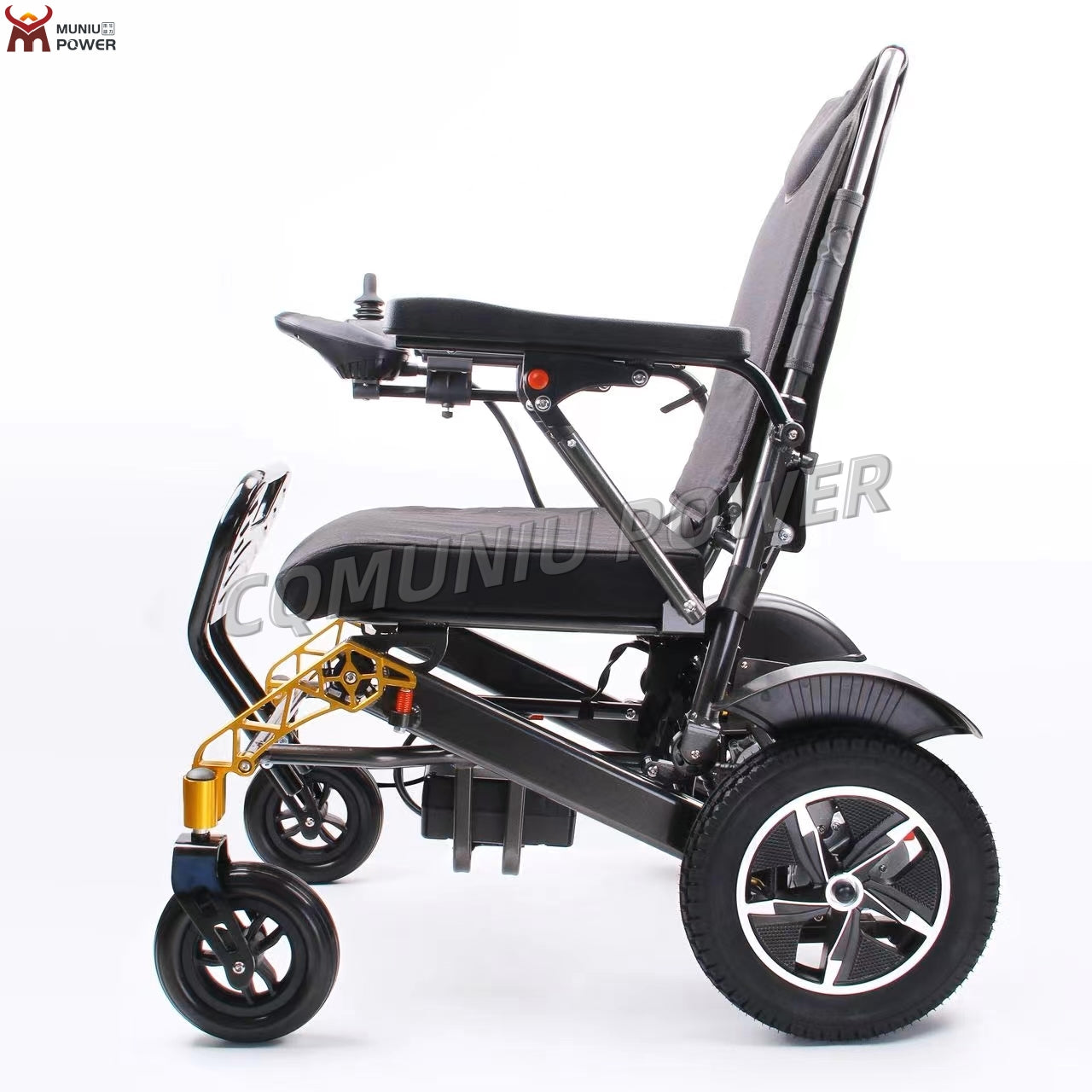 MN07S All Terrain High Premium 250W Folding Aluminum Electric Wheelchair