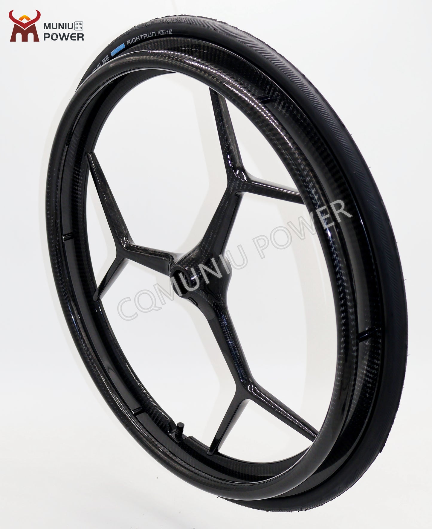 MN20-R8C 24 Inch Full Carbon Fiber Wheelchair Wheels