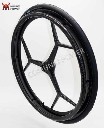 MN20-R8C 24 Inch Full Carbon Fiber Wheelchair Wheels